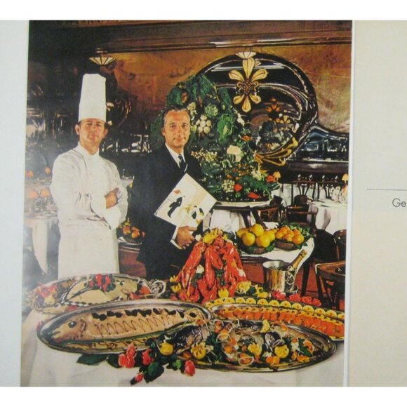Vintage General Electric Maxim Paris Restaurant Ad 1960s ADVERT Print 2 Pages - Picture 2 of 2